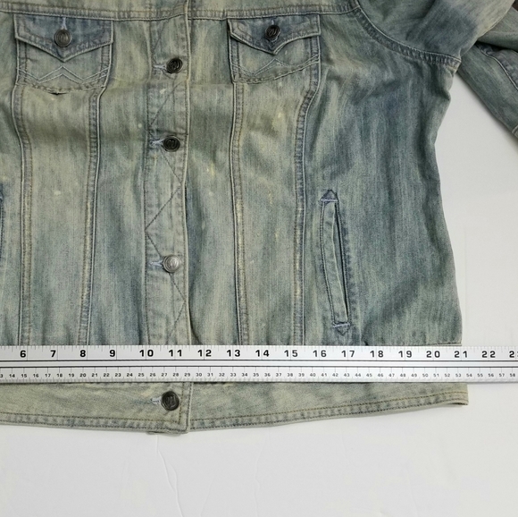 Vintage Wrangler Women's Washed Denim Jean Jacket, 100% Cotton, size XXL - Picture 7 of 11